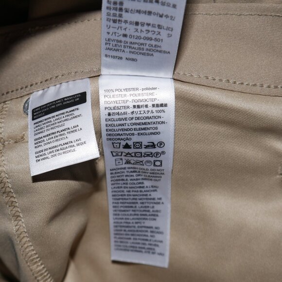 Levi's 511 Men's Slim Fit Tech Pants Size 36x34 Performance Stretch Khaki Tan - Picture 12 of 15